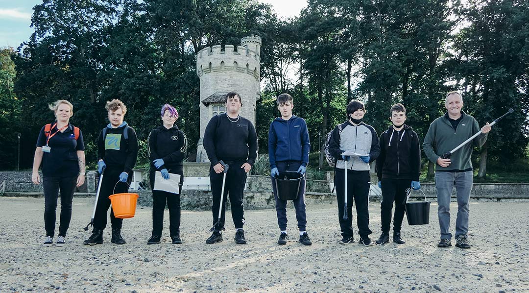 Making a clean start: Creative Conservation team head for the beach